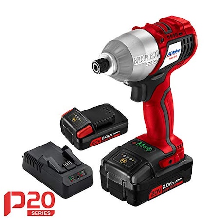 Acdelco P20 series 20V BRUSHLESS 1/4" Impact Driver w/ ETC ARI20101B
